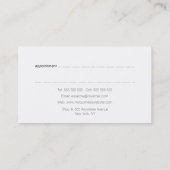 コンテンポラリーモダンGreen Lines水彩画家 予約カード (裏面)