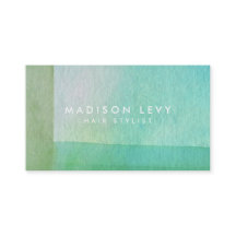 コンテンポラリーモダンGreen Lines水彩画家