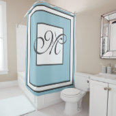 コンテンポラリーモノグラムの シャワーカーテン (インサイチュ)