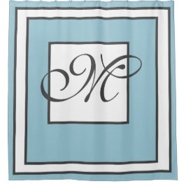 コンテンポラリーモノグラムの シャワーカーテン