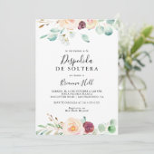 コンテンポラリーユーカリスペインのブライダルシャワー 招待状 (スタンド正面)