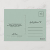 コンテンポラリーユーカリフローラありがとう ポストカード (裏面)