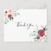 コンテンポラリーユーカリフローラありがとう ポストカード (正面)