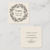 コンテンポラリーリース型デザインアーティストスクエア 予約カード (正面/裏面)