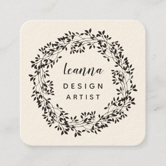 コンテンポラリーリース型デザインアーティストスクエア 予約カード (正面)