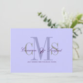 +コンテンポラリー上品なモノグラム結婚式招待状 招待状 (スタンド正面)