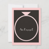 コンテンポラリー婚約パーティ招待状 招待状 (裏面)