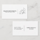 コンテンポラリー実在ロゴデザイン 名刺 (正面/裏面)