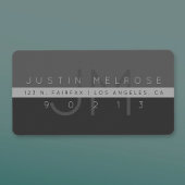 コンテンポラリー差出人住所ラベル |グレー ラベル