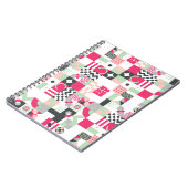 コンテンポラリー幾何学的モザイクのシームレスパターン ノートブック (左側)