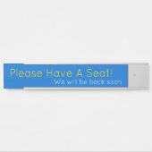 「コンテンポラリー座ってくれ！」 サインプレート (正面)