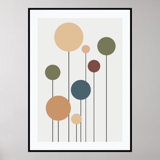 コンテンポラリー抽象芸術ウォールアート ポスター (正面)