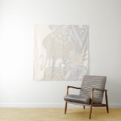 コンテンポラリー抽象芸術シェイプ線サークルパステル タペストリー (インサイチュ(横))