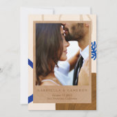 コンテンポラリー抽象芸術ブルータン結婚写真 セーブザデート (正面)