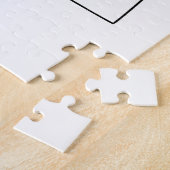 コンテンポラリー抽象芸術ラインアート（白黒） ジグソーパズル (側面)