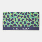 コンテンポラリー抽象芸術名パーソナライズされたデスクマット デスクマット (正面)