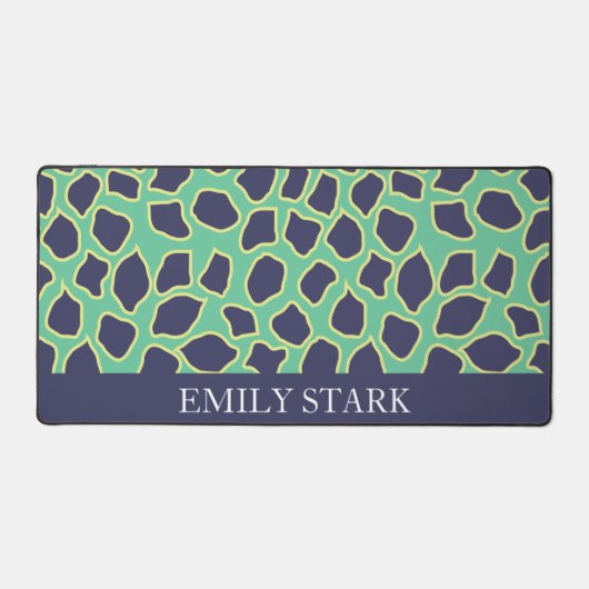 コンテンポラリー抽象芸術名パーソナライズされたデスクマット デスクマット (正面)