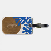 コンテンポラリー抽象芸術図形アートブルータン名 ラゲッジタグ (裏面横)