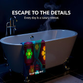 コンテンポラリー抽象芸術数々のランタン2 バスタオルセット