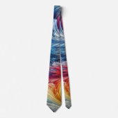 コンテンポラリー抽象芸術旋回スペクトル ネクタイ (正面)