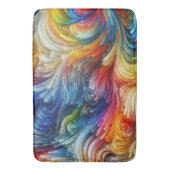 コンテンポラリー抽象芸術旋回スペクトル バスマット (正面縦)