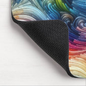 コンテンポラリー抽象芸術旋回スペクトル マウスパッド (コーナー)