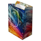 コンテンポラリー抽象芸術旋回スペクトル ミディアムペーパーバッグ (裏面アングル)