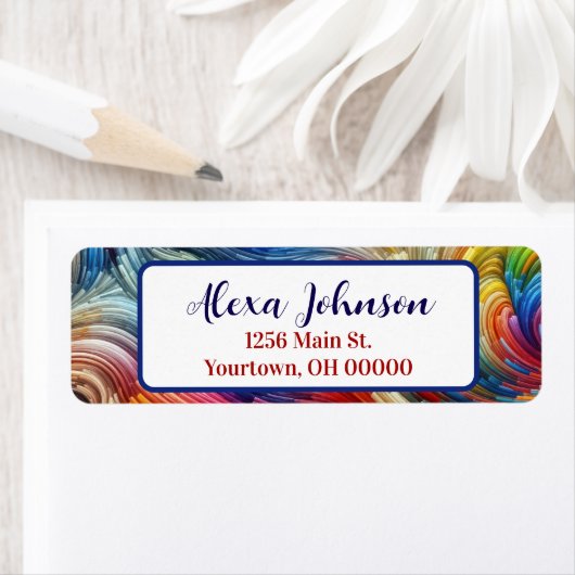 コンテンポラリー抽象芸術旋回スペクトル ラベル (インサイチュ)