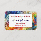 コンテンポラリー抽象芸術旋回スペクトル 名刺 (正面)