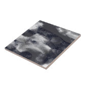 コンテンポラリー抽象芸術白黒 タイル (側面)