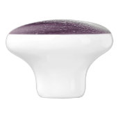コンテンポラリー抽象芸術紫はっきりした白 セラミックノブ (側面)