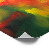 コンテンポラリー抽象芸術絵画ズバイセルダー・ヒズリ ポスター (角)