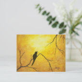 コンテンポラリー抽象芸術絵画デザイン ポストカード (スタンド正面)