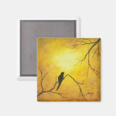 コンテンポラリー抽象芸術絵画デザイン マグネット (正面/裏面)