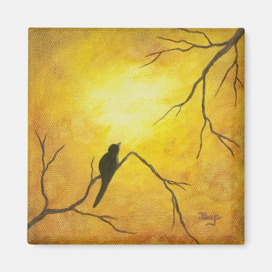 コンテンポラリー抽象芸術絵画デザイン マグネット (正面)