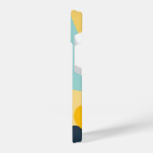 コンテンポラリー抽象芸術：カラーはっきりしたブロックデザイン iPhoneケース (左側面)