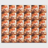 コンテンポラリー抽象芸術 ラッピングペーパー (フラット)