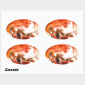 コンテンポラリー抽象芸術 楕円形シール (シート)