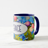 コンテンポラリー文字付きキルト マグカップ (正面右)