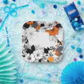 コンテンポラリー白オ結婚レンジ ペーパープレート (パーティー)