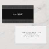 コンテンポラリー白黒とグレー 名刺 (正面/裏面)