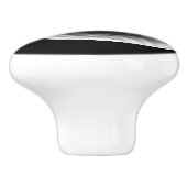 コンテンポラリー白黒のトワスタイリッシュールパターン セラミックノブ (側面)
