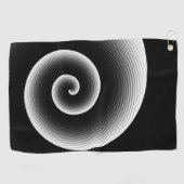 コンテンポラリー白黒パタスタイリッシューン ゴルフタオル (横)