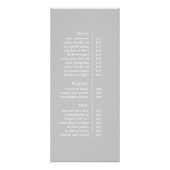 コンテンポラリー石板グモダンレイ価格表 ラックカード (裏面)