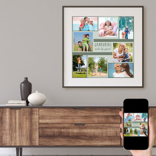 コンテンポラリー祖父母の写真館 ポスター