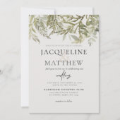 コンテンポラリー秋葉結婚式招待状 招待状 (正面)