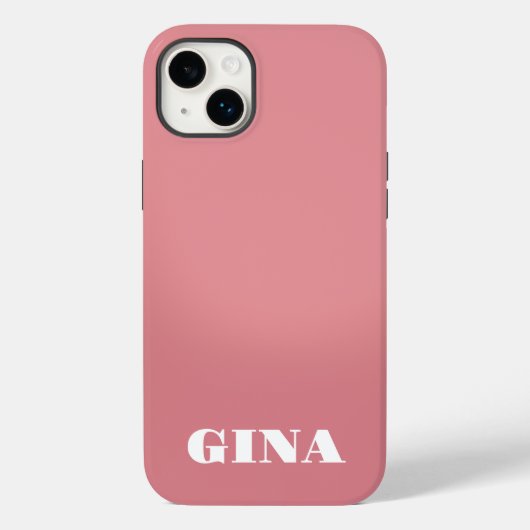 コンテンポラリー素朴ピパーソナライズされたク Case-Mate iPhoneケース (裏面)