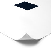 コンテンポラリー素朴モダンバラ花 ポスター (角)