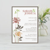 コンテンポラリー結婚フローラ 招待状 (スタンド正面)