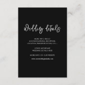 コンテンポラリー結婚モダンの詳細カード エンクロージャーカード (正面)